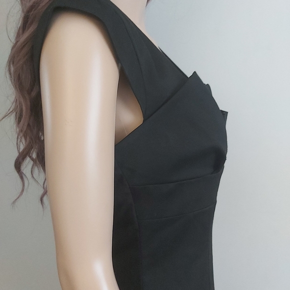 Bebe black sheath dress midi pencil cut - Picture 6 of 14